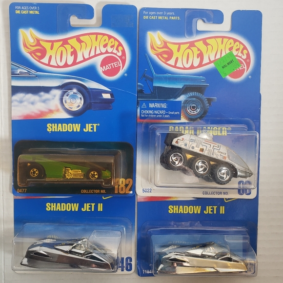 Hot Wheels Shadow Jet, Shadow Jet II(Qty 2), Radar Ranger Set of 4 - Picture 1 of 7
